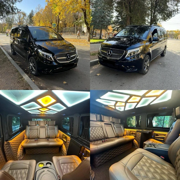 Аренда минивэна Mercedes V-class с водителем в Краснодаре